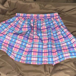 Plus Size Plaid Skirt